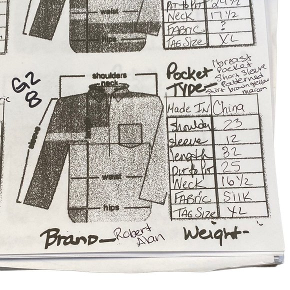 Robert Alan Dress Shirt silk XL Short Sleeve - Picture 7 of 9